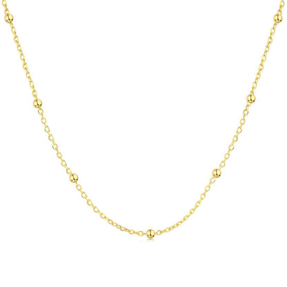 [Lumina Jewelry]Small Bead Clavicle Chain Simple Necklace