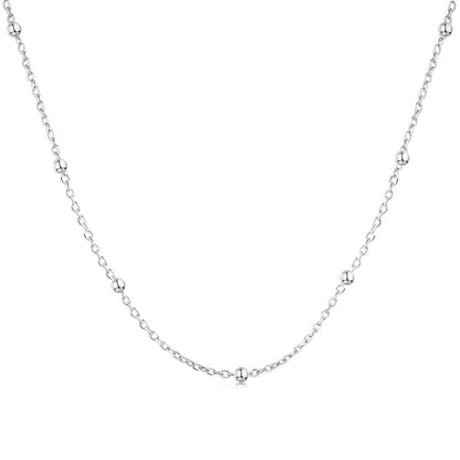 [Lumina Jewelry]Small Bead Clavicle Chain Simple Necklace