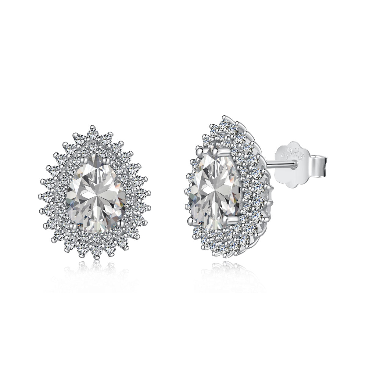 [Lumina Jewelry]Delicate Gorgeous Pear Cut Daily Earrings