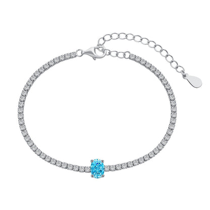 [Lumina Jewelry]0.75 Carat Exquisite Oval Cut Daily Bracelet