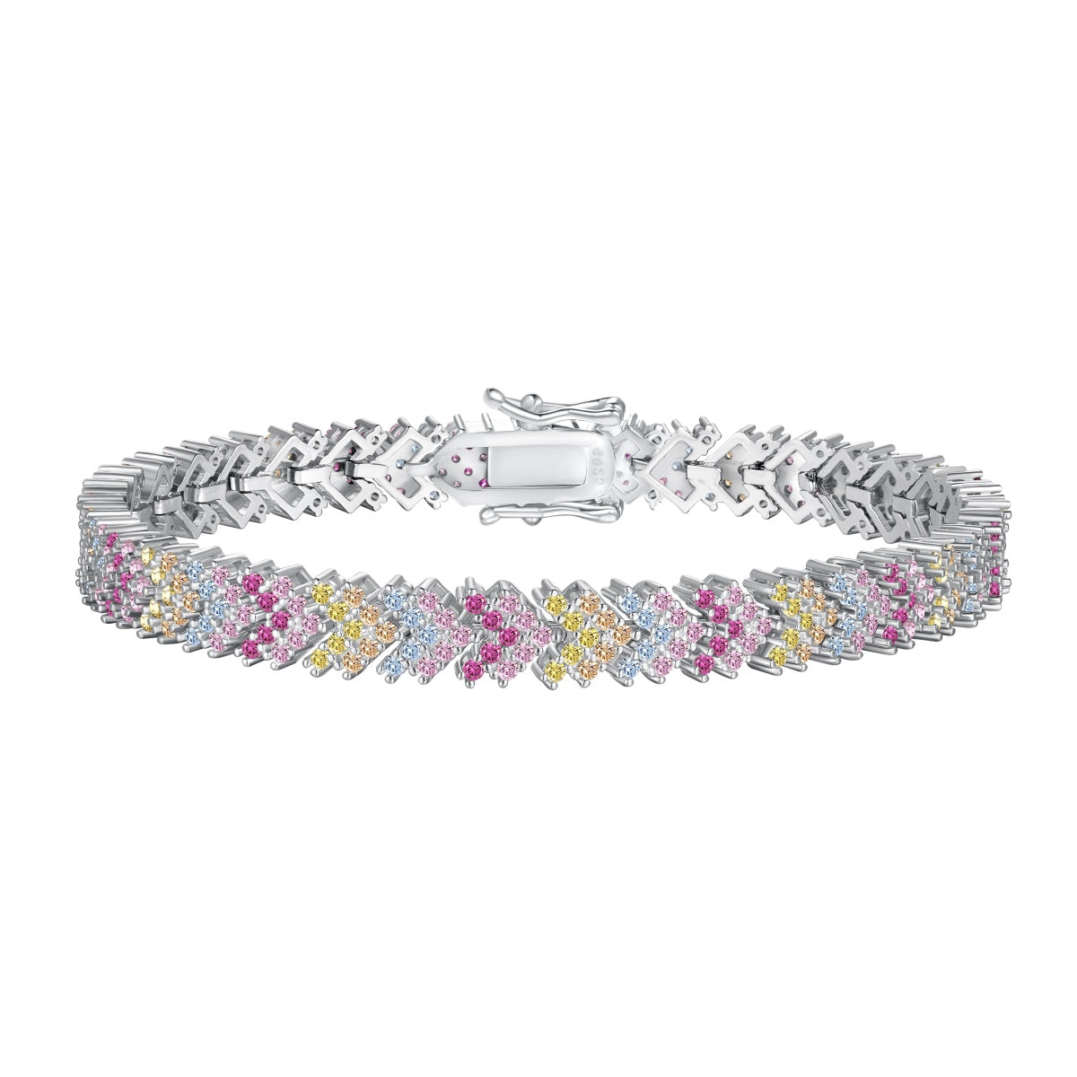 [Lumina Jewelry]Ornate Sparkling Round Cut Party Bracelet