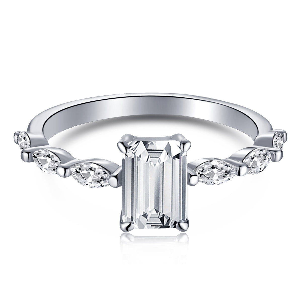 [Lumina Jewelry]1.0 Carat Dainty Resplendent Radiant Cut Daily Ring