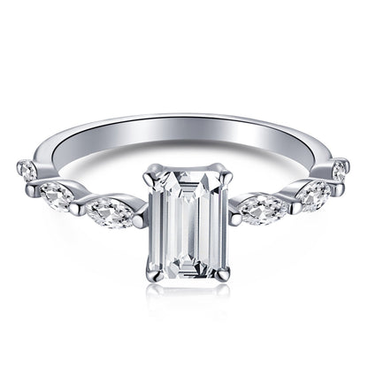 [Lumina Jewelry]1.0 Carat Dainty Resplendent Radiant Cut Daily Ring