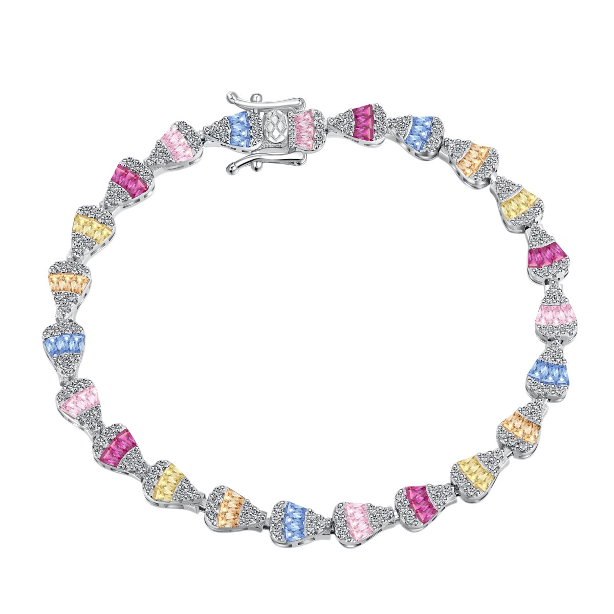 [Lumina Jewelry]Radiant Water Drop Shape Daily Bracelet