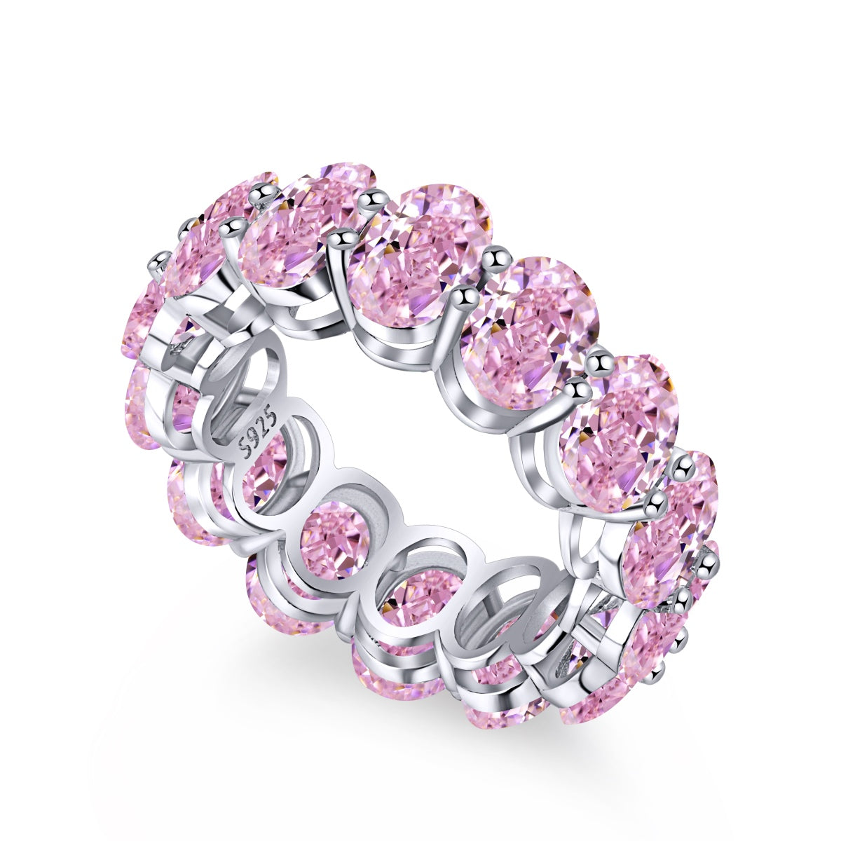 [Lumina Jewelry]Dainty Elongated Cushion Cut Tennis Ring