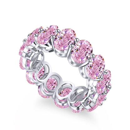 [Lumina Jewelry]Dainty Elongated Cushion Cut Tennis Ring