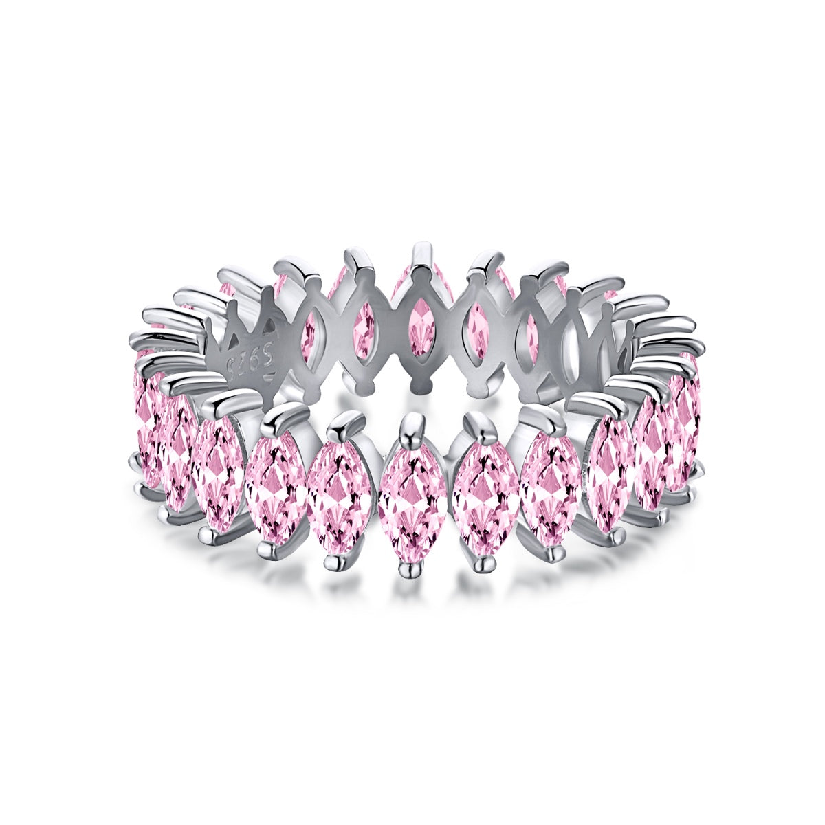 [Lumina Jewelry]Gorgeous Marquise Cut Tennis Ring