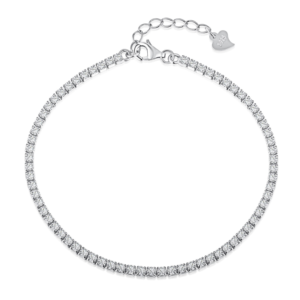 [Lumina Jewelry]Radiant Shinning Princess Cut Tennis Bracelet