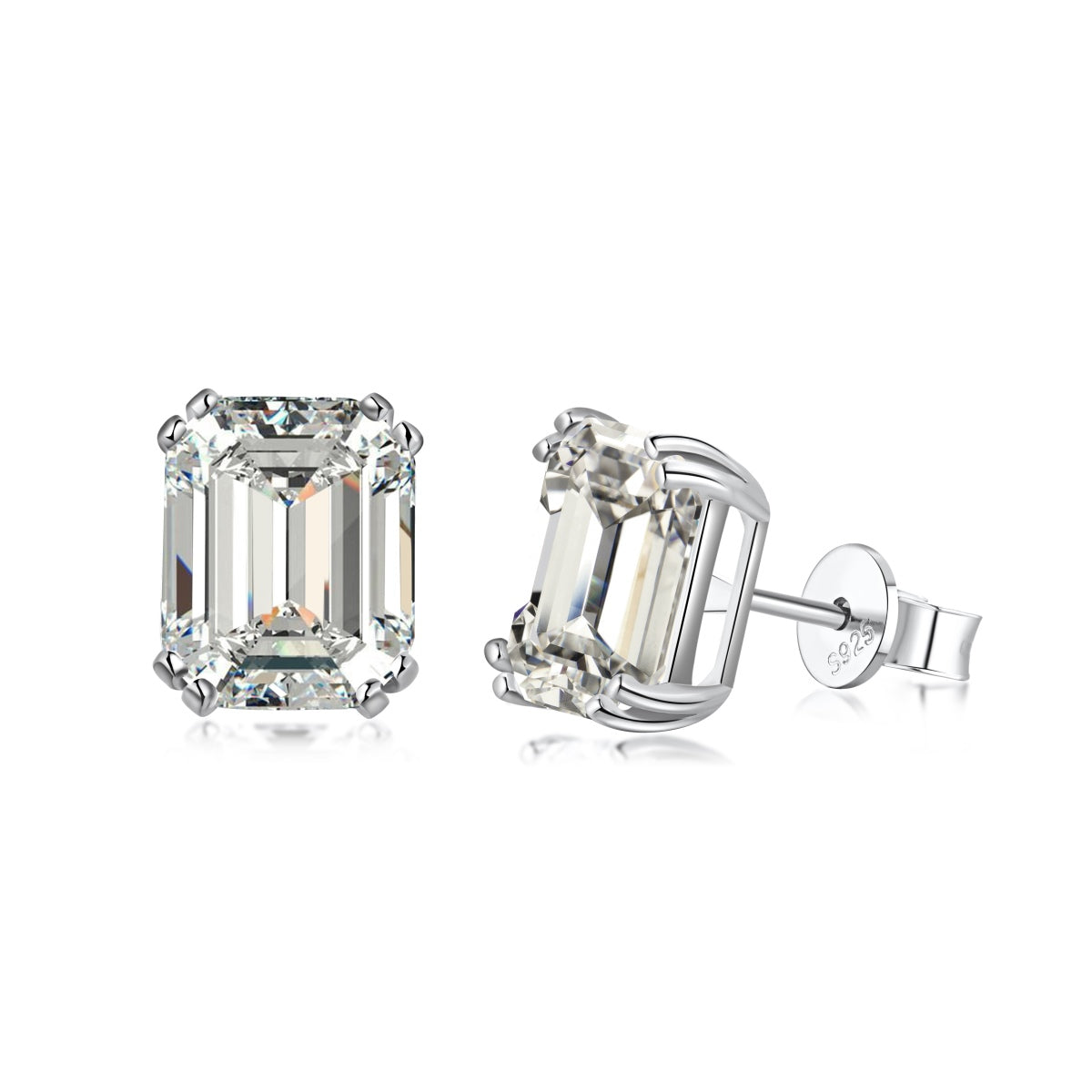 [Lumina Jewelry]Dazzling Square Shape Earrings