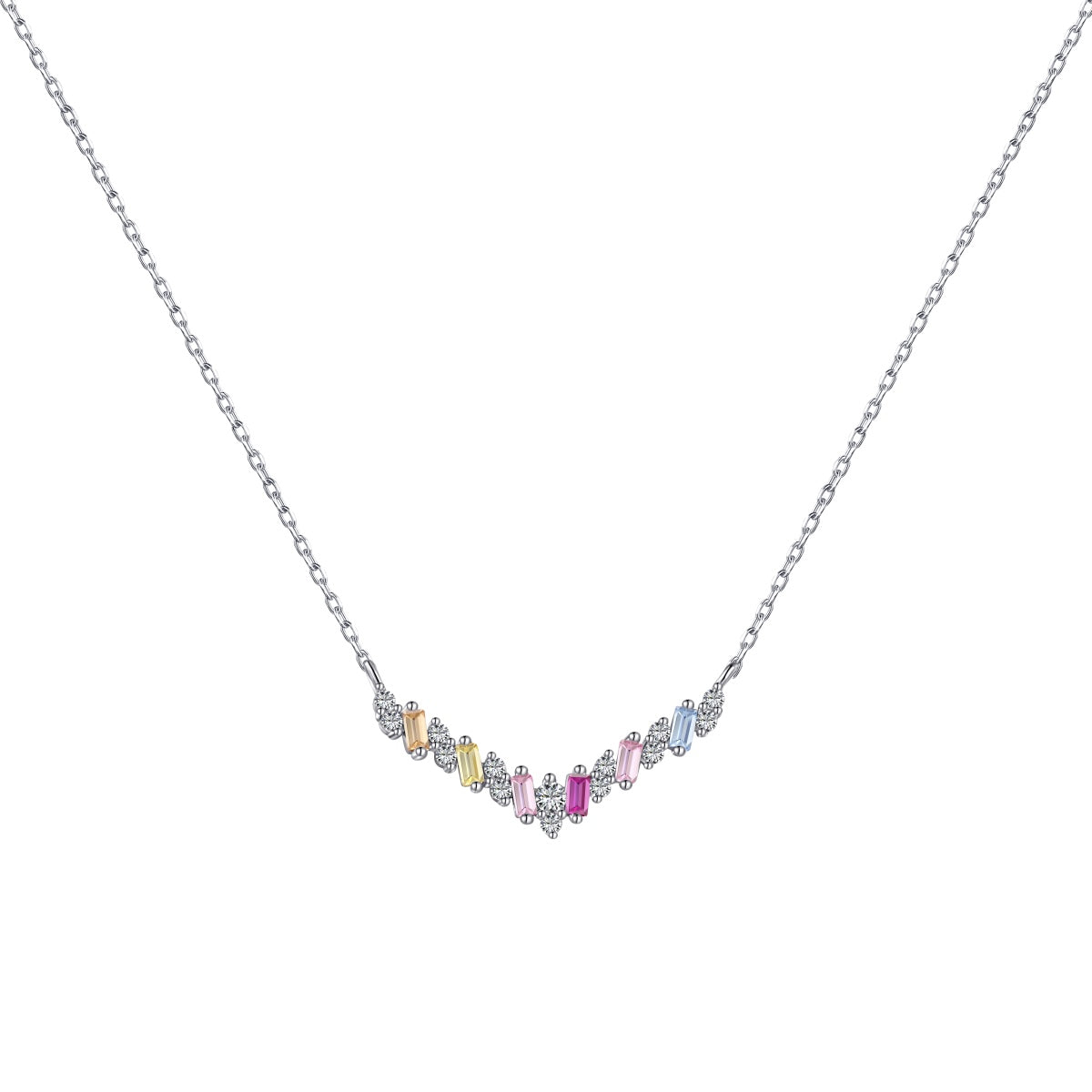 [Lumina Jewelry]Dazzling Rainbow Necklace