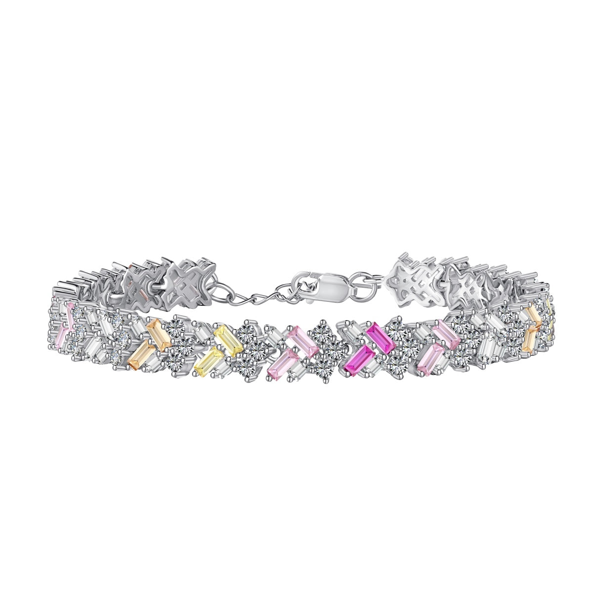 [Lumina Jewelry]Dazzling Unique Multi Shape Daily Bracelet