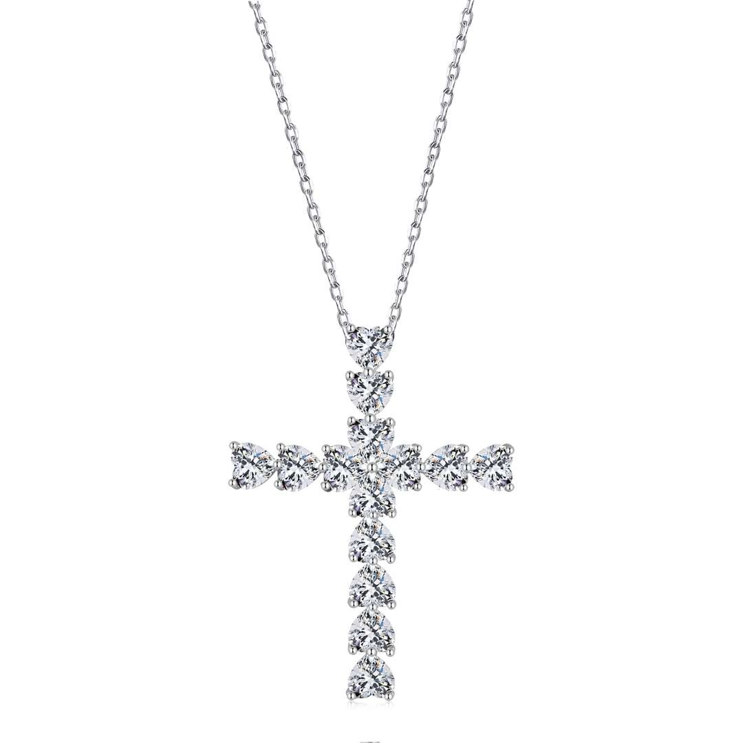 [Lumina Jewelry]Radiant Cross Shape Necklace