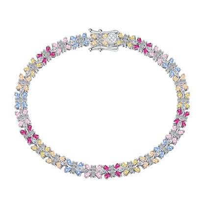 [Lumina Jewelry]Radiant Colorful Emerald Cut Party Bracelet