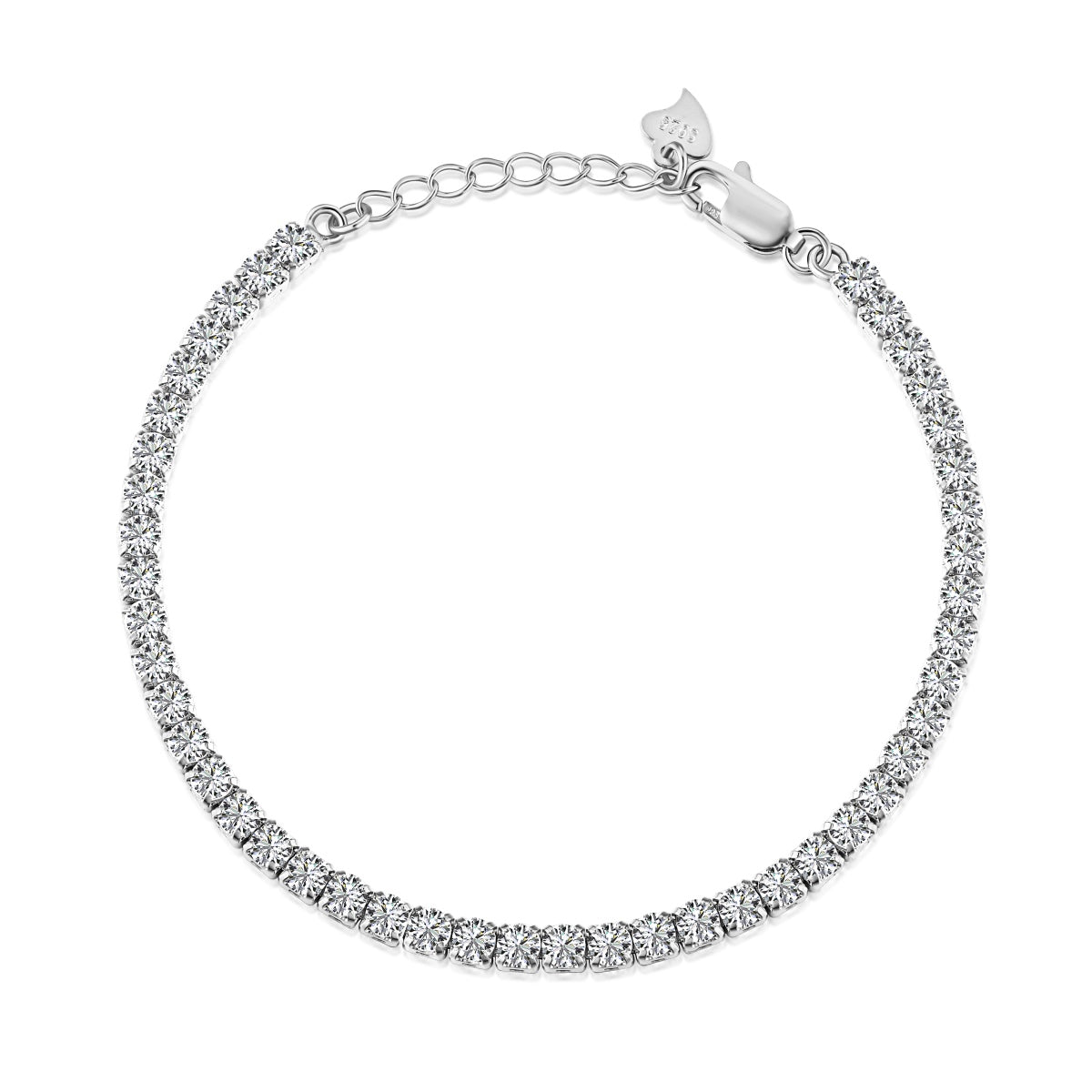 [Lumina Jewelry]Sparkling Round Cut Daily Bracelet