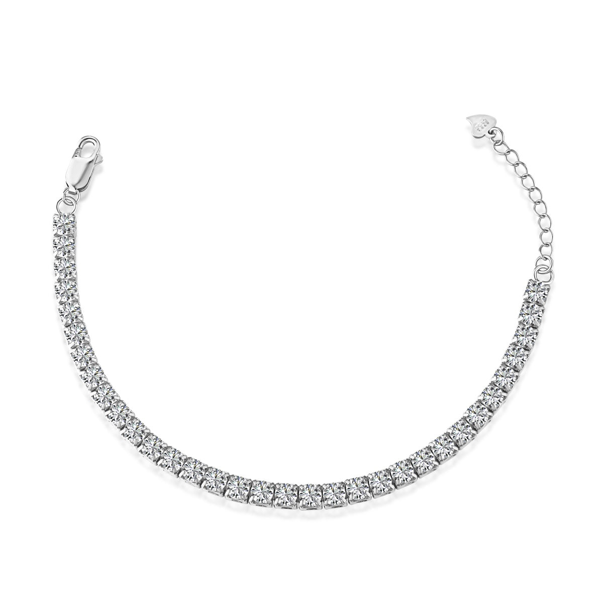 [Lumina Jewelry]Sparkling Radiant Princess Cut Tennis Bracelet