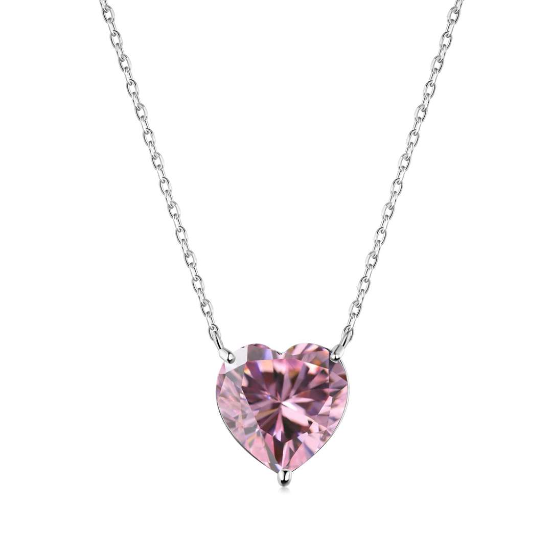 [Lumina Jewelry]6.0 carat Radiant Heart Shape Necklace