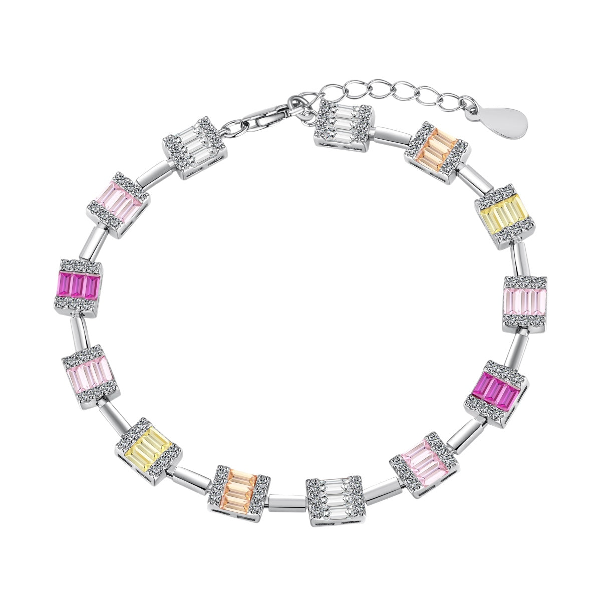 [Lumina Jewelry]Dainty Charming Emerald Cut Daily Bracelet
