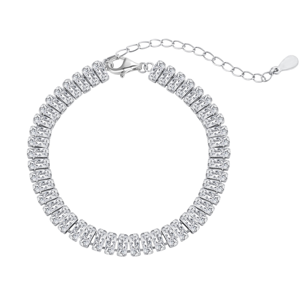 [Lumina Jewelry]Exquisite Emerald Cut Daily Bracelet