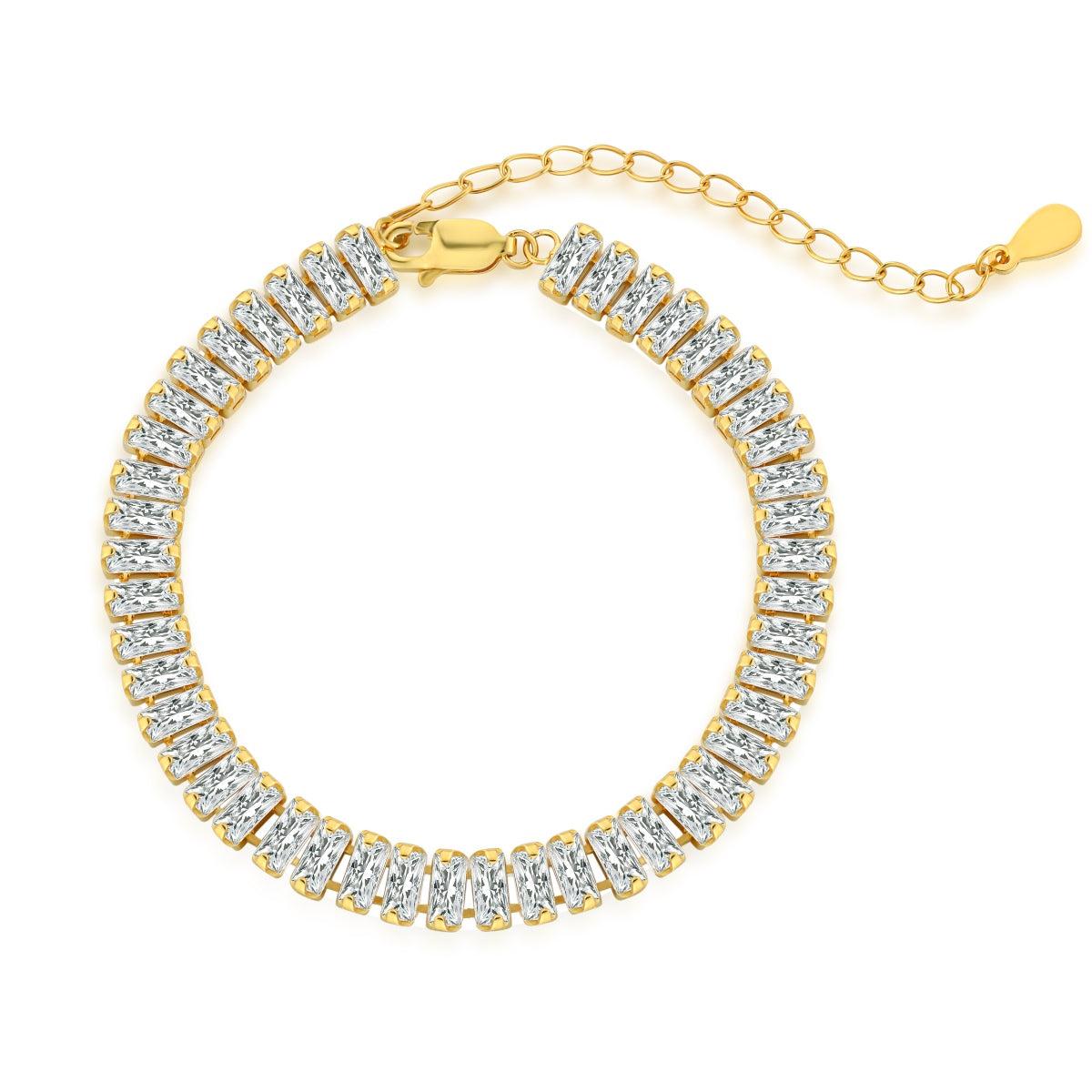 [Lumina Jewelry]Exquisite Emerald Cut Daily Bracelet