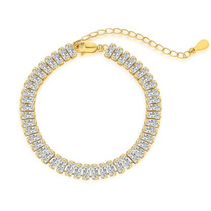 [Lumina Jewelry]Exquisite Emerald Cut Daily Bracelet