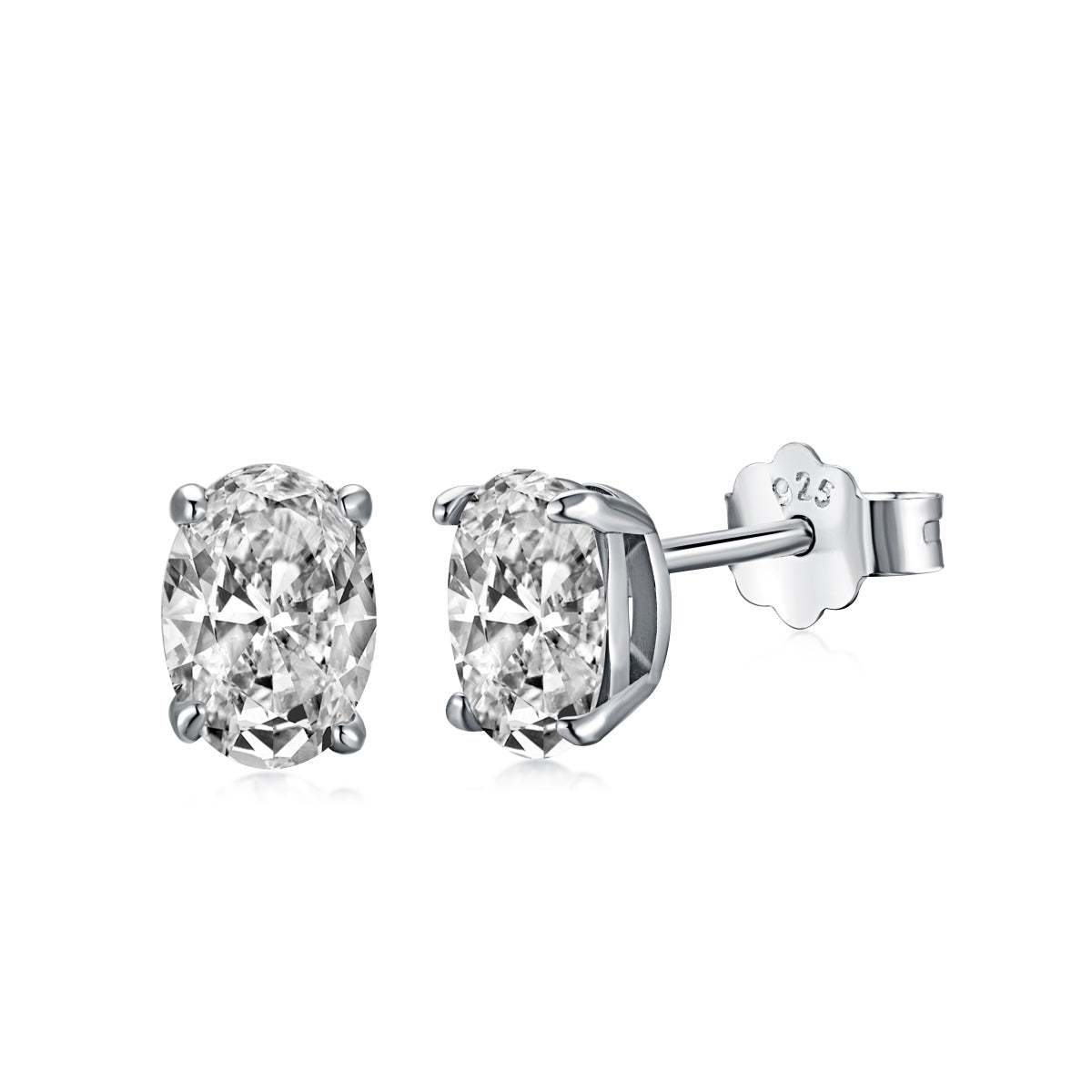 [Lumina Jewelry]Oval Classic Dignified Elegant Earrings