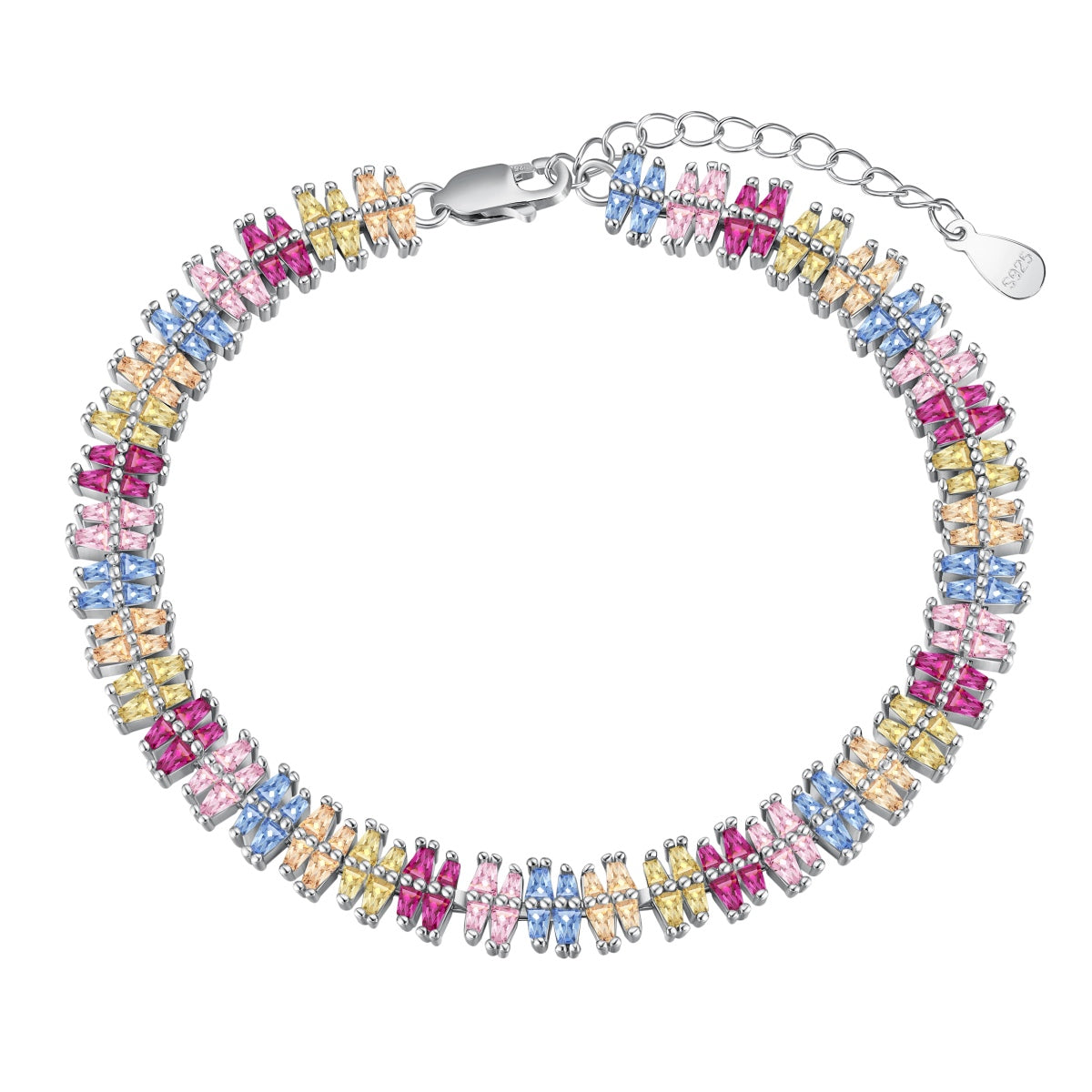 [Lumina Jewelry]Sparkling Exquisite Multi Cut Party Bracelet