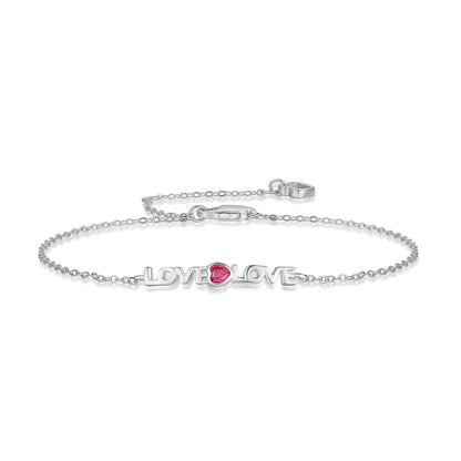 [Lumina Jewelry]Romantic Heart Shape Lover Bracelet