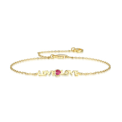 [Lumina Jewelry]Romantic Heart Shape Lover Bracelet