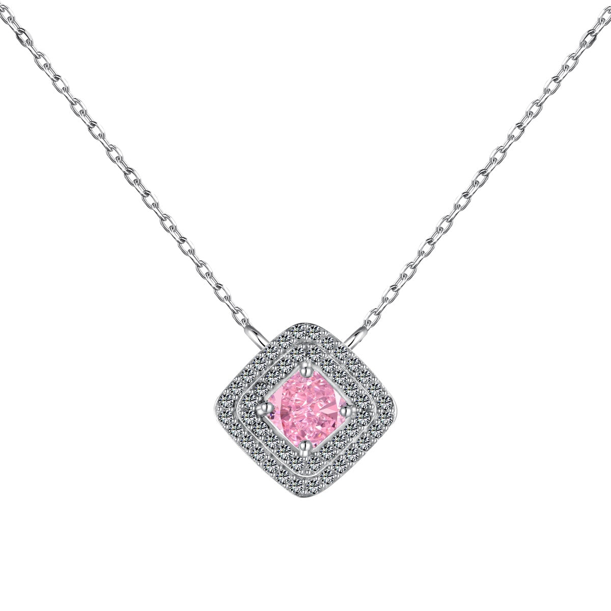 [Lumina Jewelry]Sparkling Asscher Cut Necklace