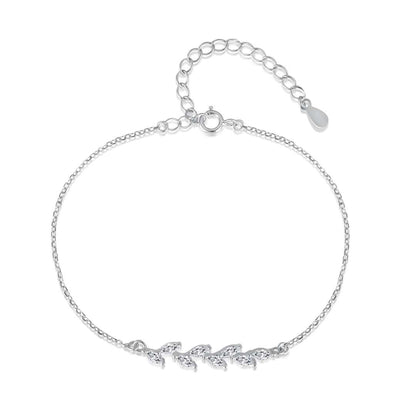 [Lumina Jewelry]Elegant Wheat Leaves Shape Bracelet