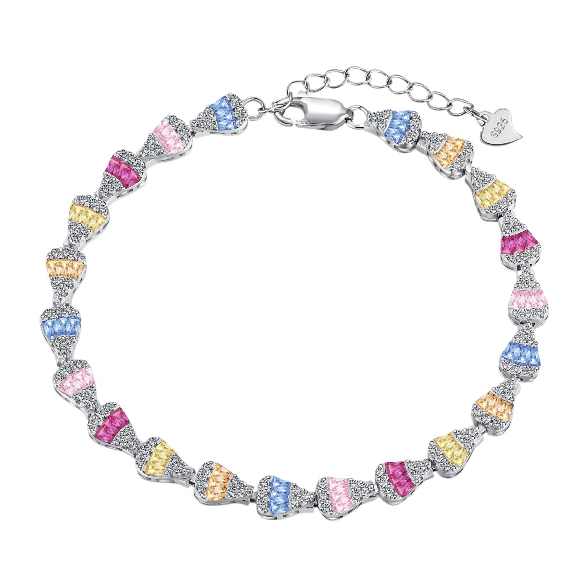 [Lumina Jewelry]Radiant Water Drop Shape Daily Bracelet