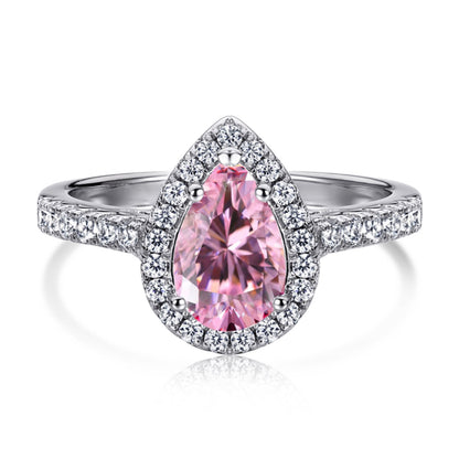 [Lumina Jewelry]1.0 Carat Luxurious Resplendent Water Drop Shape Wedding Ring