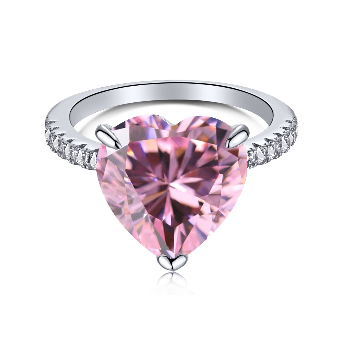 [Lumina Jewelry]6.0 Carat Luxurious Sparkling Romantic Heart Cut Lover Ring