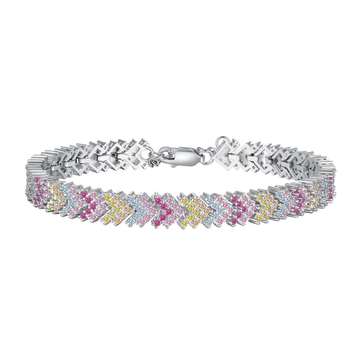 [Lumina Jewelry]Ornate Sparkling Round Cut Party Bracelet