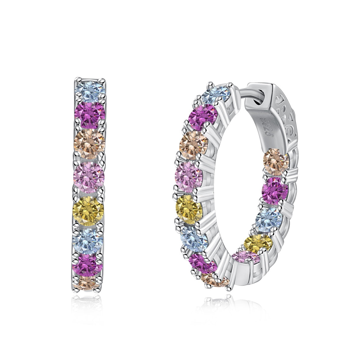 [Lumina Jewelry]Unique Round Cut Daily Earrings