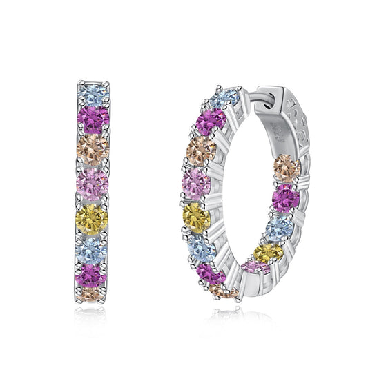 [Lumina Jewelry]Unique Round Cut Daily Earrings