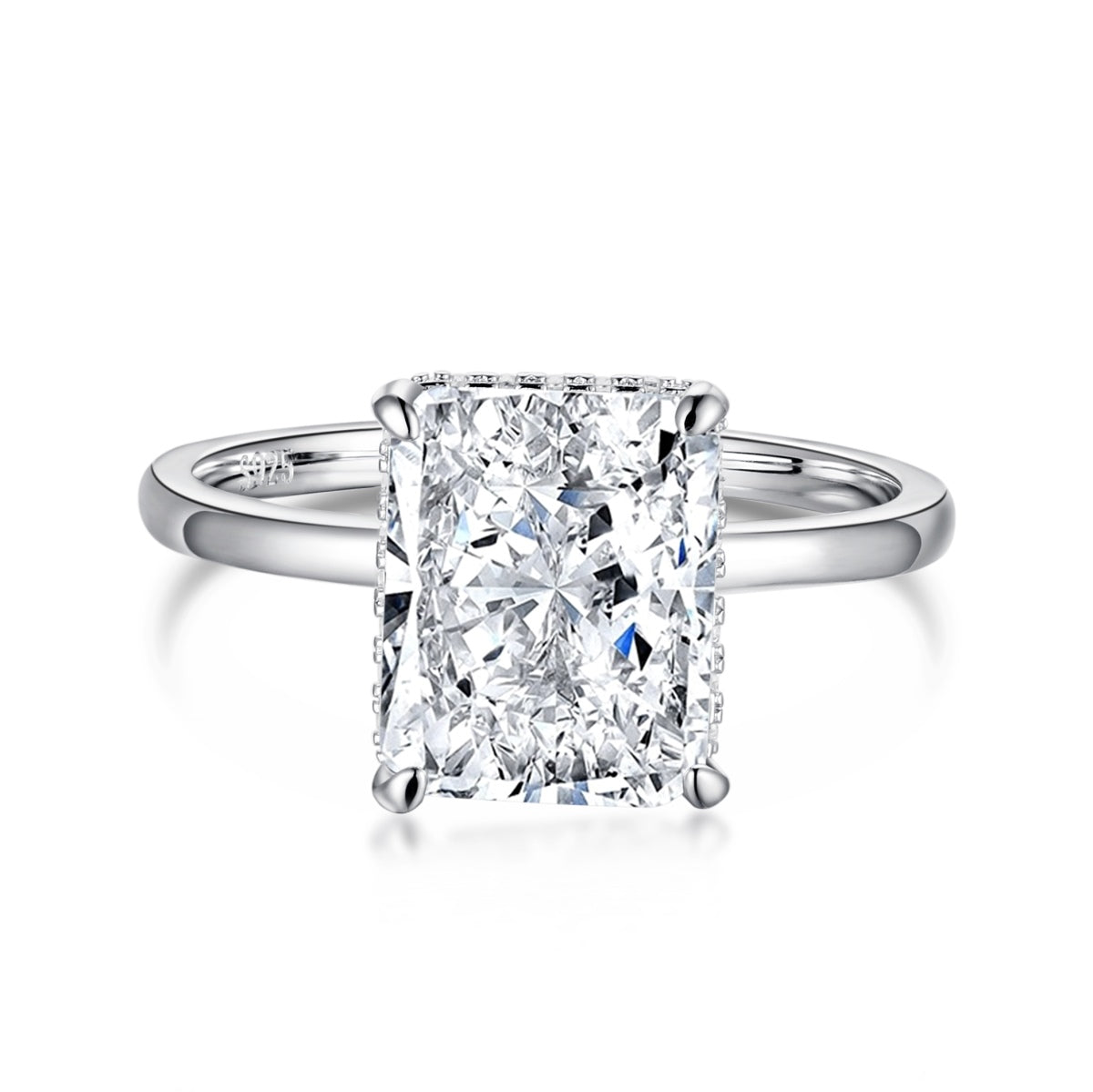 [Lumina Jewelry]4.0 Carat Ornate Enchanting Radiand Cut Banquet Ring