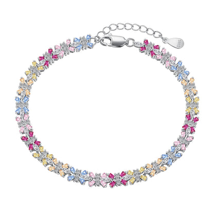 [Lumina Jewelry]Radiant Colorful Emerald Cut Party Bracelet