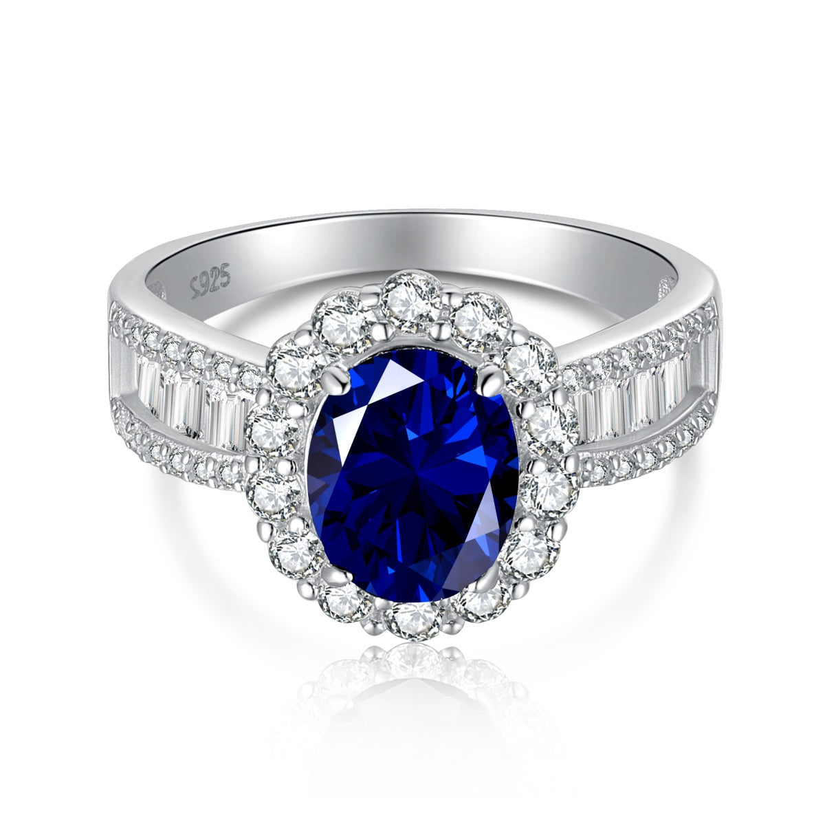 [Lumina Jewelry]1.5 Carat Dazzling Charming Oval Cut Banquet Ring