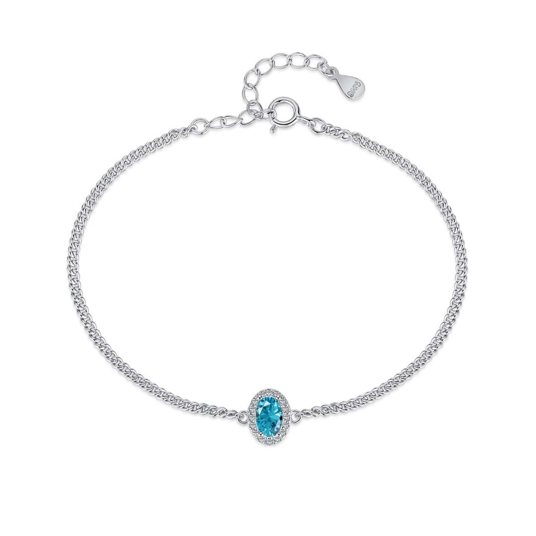 [Lumina Jewelry]Exquisite Oval Shape Bracelet