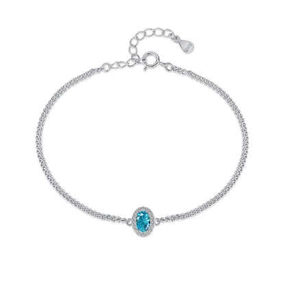 [Lumina Jewelry]Exquisite Oval Shape Bracelet