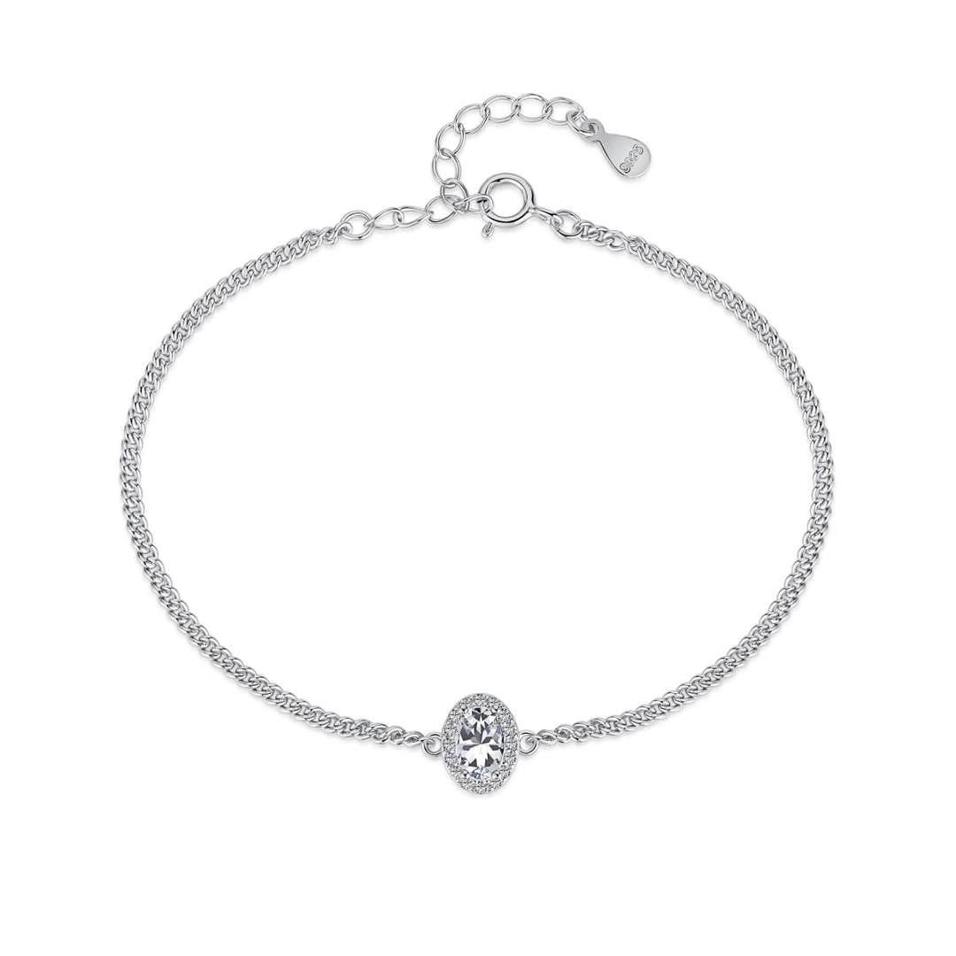 [Lumina Jewelry]Exquisite Oval Shape Bracelet
