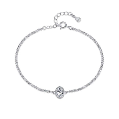 [Lumina Jewelry]Exquisite Oval Shape Bracelet