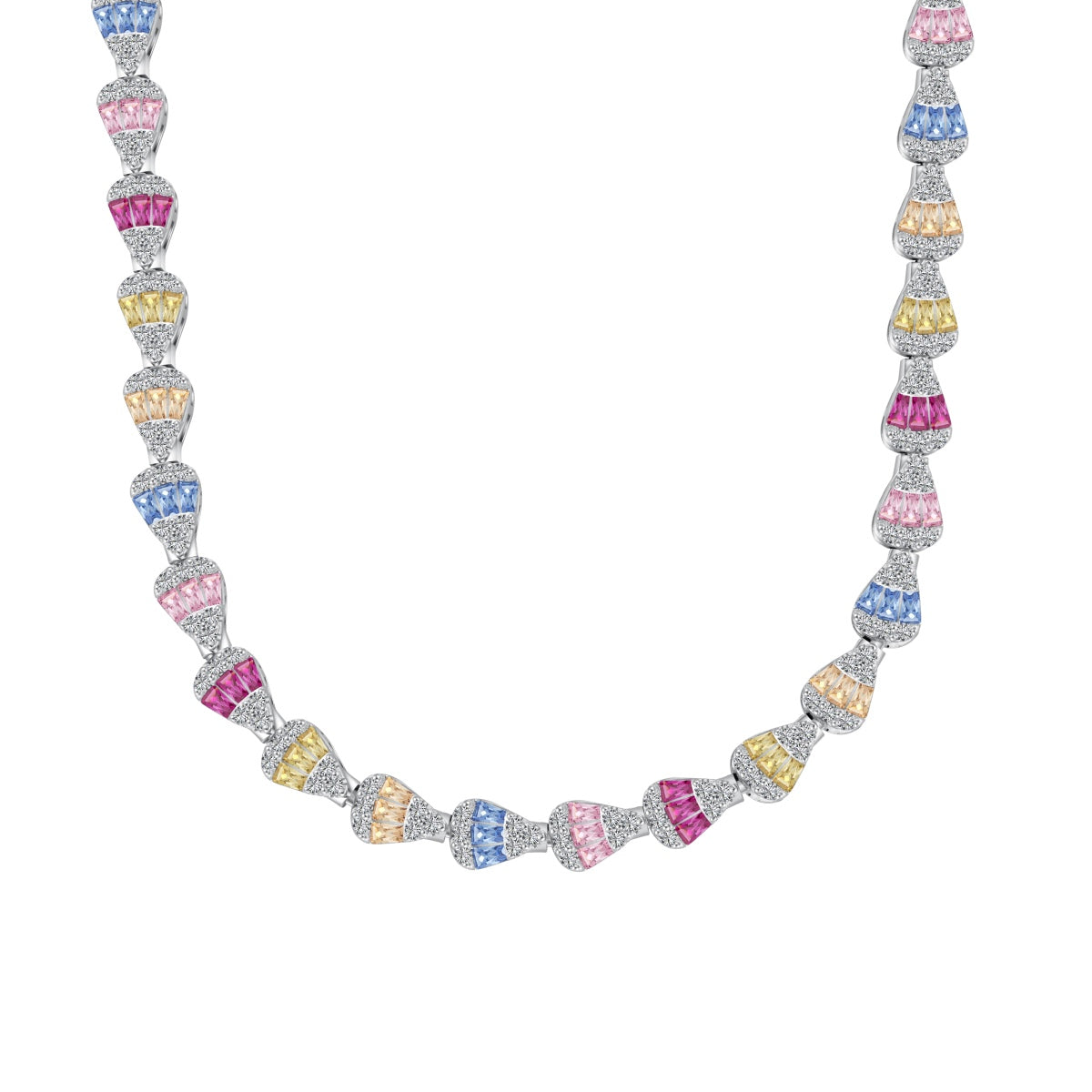 [Lumina Jewelry]Radiant Colorful Rainbow Necklace