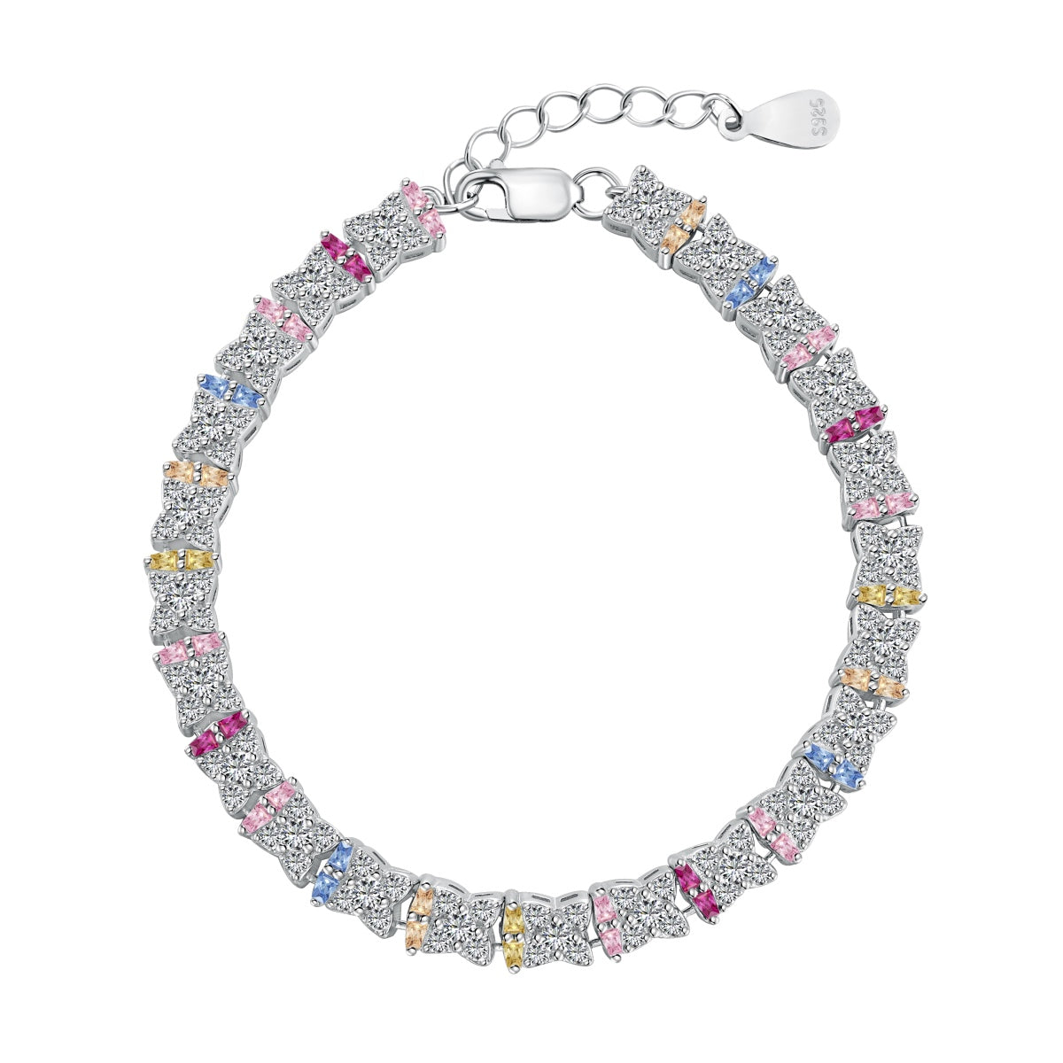 [Lumina Jewelry]Unique Colorful Flower Shape Daily Bracelet