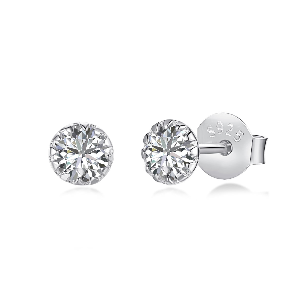 [Lumina Jewelry]Sparkling Colorful Round Shape Earrings
