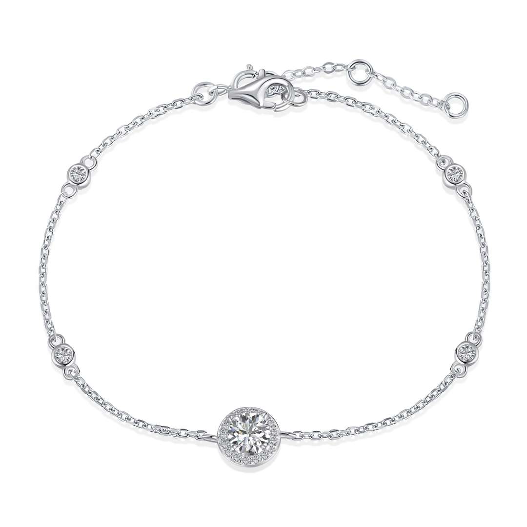 [Lumina Jewelry]Dazzling Round Cut Shape Bracelet