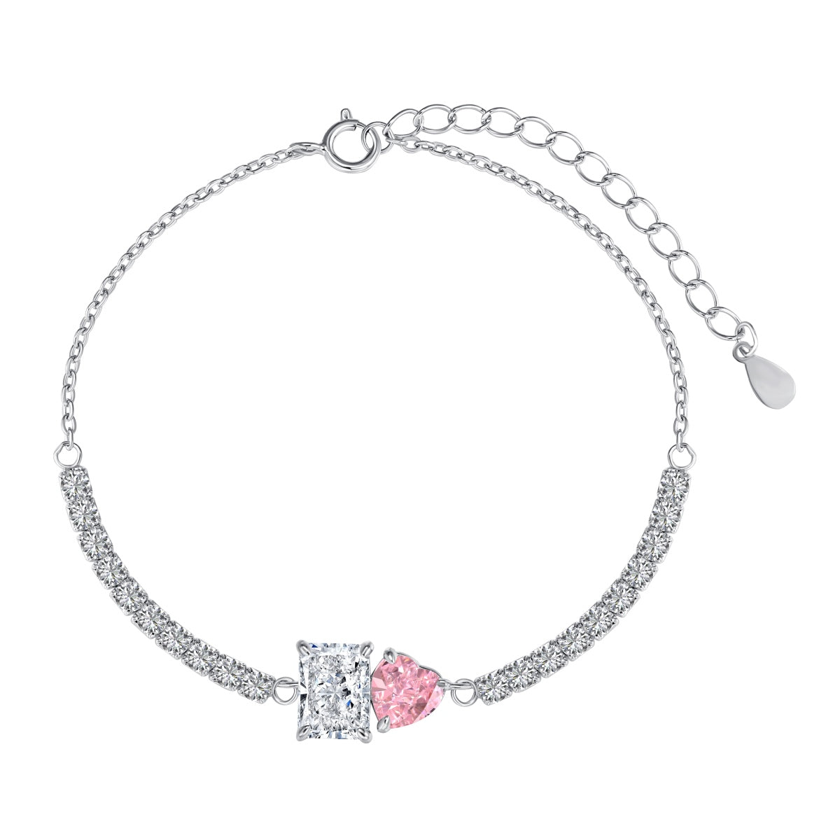 [Lumina Jewelry]Dazzling Unique Multi Shape Lover Bracelet