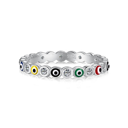 [Lumina Jewelry]Sparkling Vibrant Round Shape Daily Ring