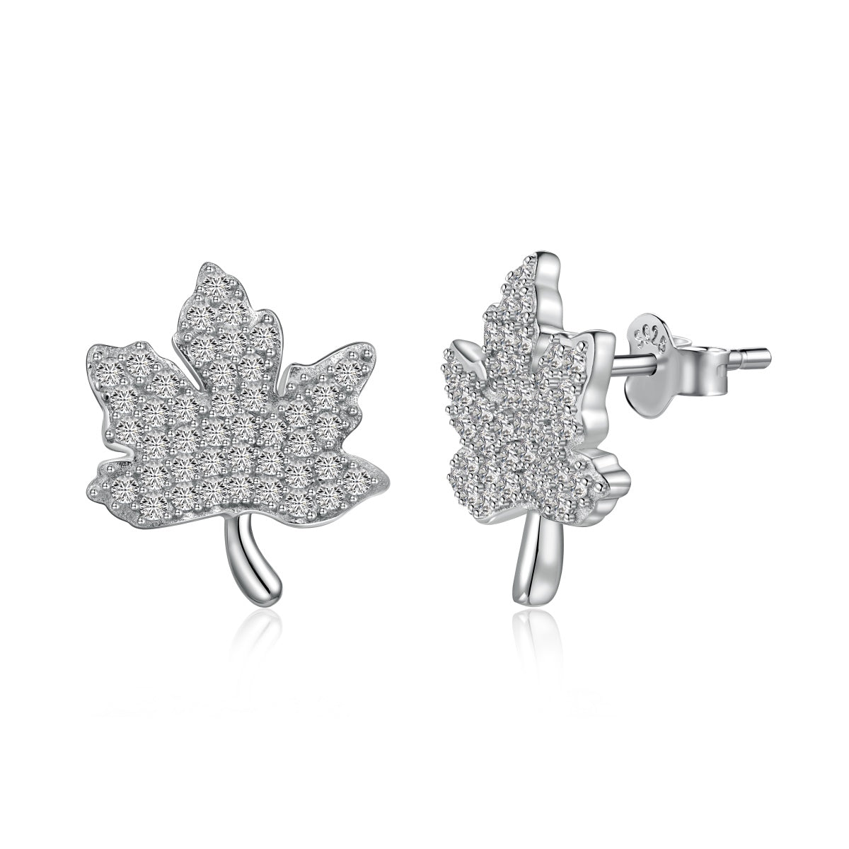 [Lumina Jewelry]Exquisite Maple Leaf Design Earrings